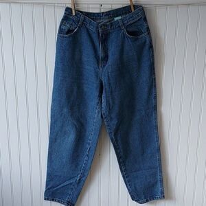 Vintage 90s 80s Gitano Women's 12 Short Tapered Leg High Rise Mom Jeans‎